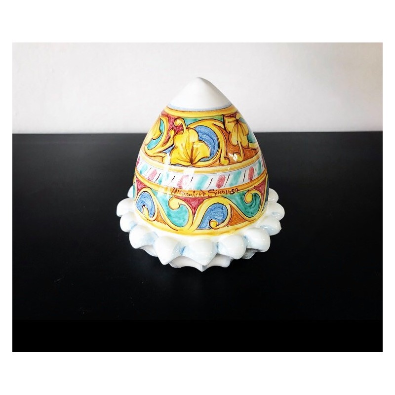 Uovo di Pasqua pigna C.S. (vari decori) - Ceramiche Siracusa